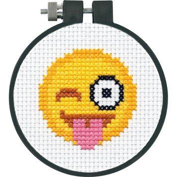 Выдвинутый язык Emoji Набор для вышивания крестом DIMENSIONS 72-75070 72-75070 фото