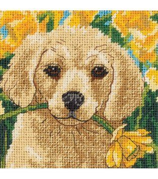 Набор для вышивания гобелена Dimensions 07231 Puppy Mischief 07231 фото