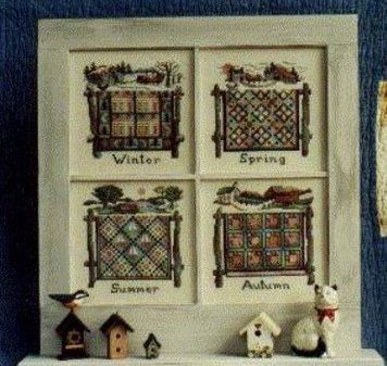 Схема для вышивки крестиком Seasonal Quilts Linda Myers LF-62 фото