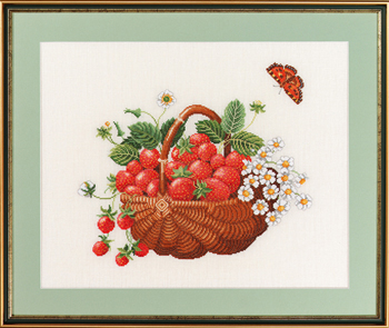 Basket w/strawberries Набір для вишивання Eva Rosenstand 14-267 14-267 фото
