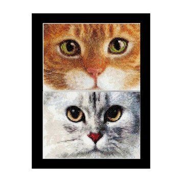 Cats Tiger + Kitty Aida Набір для вишивання хрестиком Thea Gouverneur gouverneur_540A gouverneur_540A фото