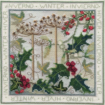 Набір для вишивання хрестиком "Зима//Winter" Bothy Threads DWFS04 фото