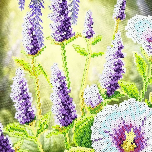 Лаванда з мальвами Схема для вишивання бісером Virena А3Н_593 А3Н_593 фото