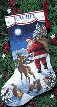 Набор для вышивания Dimensions 08683 Santa&rsquo;s Arrival Stocking 08683 фото