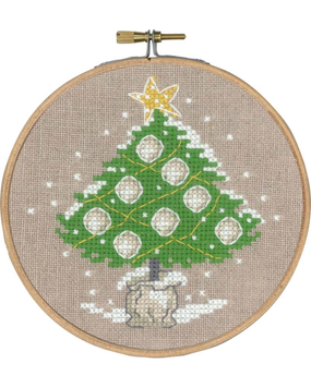 Набір для вишивання Ялинка з прикрасами (Tree with ornaments) PERMIN 13-4202 фото