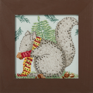 Набор для вышивки Nutty Squirrel/Белка Натти Mill Hill DM302612 DM302612 фото