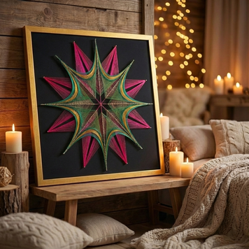 Набір String Art Rainbow Star розмір 50х50 см EX-006 фото