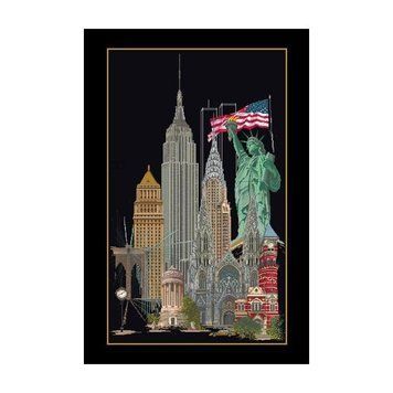 New York Black Aida Набір для вишивання хрестиком Thea Gouverneur gouverneur_471.05 gouverneur_471.05 фото