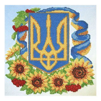 Герб з квітами Схема для вишивання бісером VDV Т-0541 Т-0541 фото