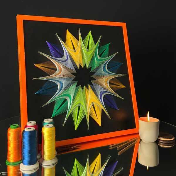 Набір String Art Shining flower розмір 50х50 см EX-055 фото
