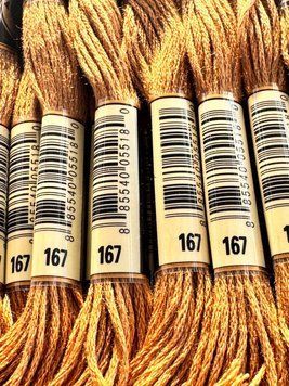 Муліне для вишивання AIRO №167 колір Yellow Beige Very Dark/Yellow beige very dark 8м AIRO167 фото