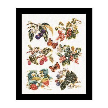 Fruit Panel Linen Набір для вишивання хрестиком Thea Gouverneur gouverneur_3021 gouverneur_3021 фото