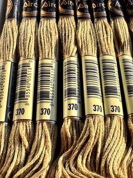 Мулине для вышивания AIRO №370 цвет Mustard, Medium/Средний горчичный 8м AIRO370 фото