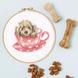 Набір для вишивання хрестиком Цуценя в чашці Teacup Pup Bothy Threads XHD119P XHD119P фото 2
