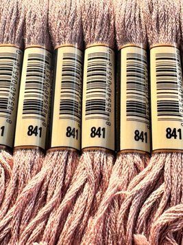 Мулине для вышивания AIRO №841 цвет Beige Brown, Light/Светлый бежево-коричневый 8м AIRO841 фото