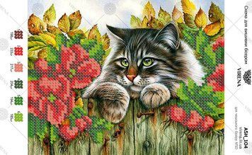 Котик Схема для вышивания бисером Virena А5Н_104 А5Н_104 фото
