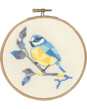 Набір для вишивання Синиця блакитна (Blue tit) PERMIN 13-5458 фото